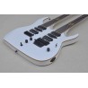 7+7 Strings White Double Neck Electric Guitar with Black Hardware & Rosewood Fingerboard