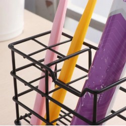 Metallic Toothbrush & Paste Holder