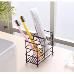 Metallic Toothbrush & Paste Holder