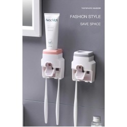 Automatic Toothpaste Dispenser & Toothbrush Holder