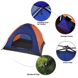 3 to 4 Person Tent for Camping