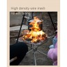 Foldable Portable Outdoor Stainless Steel Bracket Mesh Fire Pit Stand