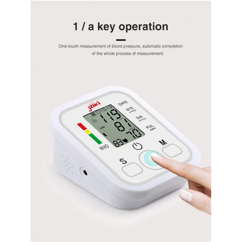 Smart Arm Blood Pressure Monitor Rechargeable Voice Playback For Accurate Measurements