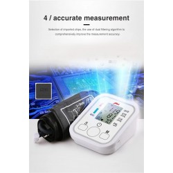 Smart Arm Blood Pressure Monitor Rechargeable Voice Playback For Accurate Measurements