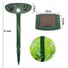 1 Piece Ultrasonic Waterproof Solar Powered Rechargeable Animal Repellent