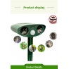 1 Piece Ultrasonic Waterproof Solar Powered Rechargeable Animal Repellent