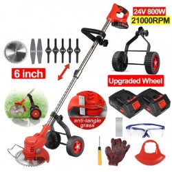 6" Cordless Grass String Adjustable Foldable Electric Lawn Trimmer/Cutter