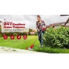 2 in 1 24 Volt Cordless Rechargeable Handheld Hedge Trimmer