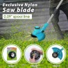 8" Cordless Grass String Adjustable Foldable Electric Lawn Trimmer/Cutter