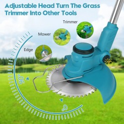 8" Cordless Grass String Adjustable Foldable Electric Lawn Trimmer/Cutter