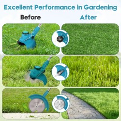 8" Cordless Grass String Adjustable Foldable Electric Lawn Trimmer/Cutter