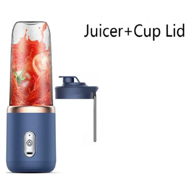 Small Portable Electric Juicer with Stainless Steel Blades & Cup