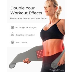 Red Light Infrared Therapy Belt for Lower Back Muscle Pain