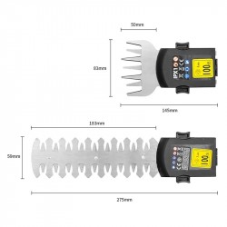3.6 Volts Cordless Hedge Trimmer Gardening Tool with 2 Blades & Rechargeable Lithium Battery