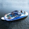 PVC Inflatable 6-Person Water Party Island Drift Boat