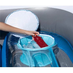 PVC Inflatable 6-Person Water Party Island Drift Boat