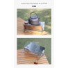 Camping Wood Burning Stove with Grill Plate Outdoor Portable Folding Stainless Steel Backpacking Hiking BBQ Cooking Stove