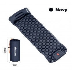 Outdoor Camping Inflatable Mattress Sleeping Pad With Pillows Ultralight Air Mat Built In Inflator Pump Hiking