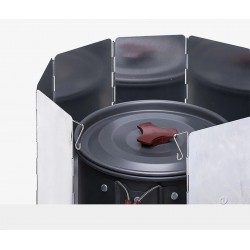 10 Plates Foldable Camping Stoves Windshield