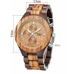 High End Fashion Luxury Wood Quartz Watch