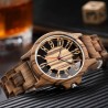 Hollow Style Quartz Wooden Watches for Men and Women