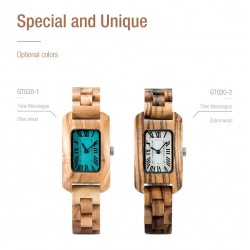 Wooden Quartz Wrist Watch in Wooden Box