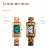 Small Wooden Wrist Watch Timepiece in Wooden Box