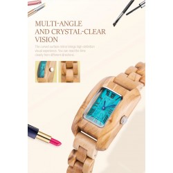 Small Wooden Wrist Watch Timepiece in Wooden Box