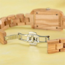 Wooden Quartz Wrist Watch in Wooden Box