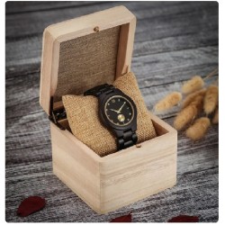 Personalised Wood Wrist Watch For Women Simulated Diamond Dial Wife Girlfriend Clock Fashion Quartz Wooden Watches for Ladies