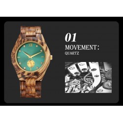 Personalised Wood Wrist Watch For Women Simulated Diamond Dial Wife Girlfriend Clock Fashion Quartz Wooden Watches for Ladies