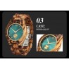 Personalised Wood Wrist Watch For Women Simulated Diamond Dial Wife Girlfriend Clock Fashion Quartz Wooden Watches for Ladies