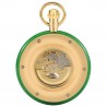 Golden Automatic Mechanical Pocket Watch Clock with Snake Chain