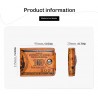 Men's Wallets With 100 US Dollar Pattern Wallet Male Leather Wallet Photo Card Holder Fashion Large Capacity Wallet Purse Bag