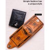 Men's Wallets With 100 US Dollar Pattern Wallet Male Leather Wallet Photo Card Holder Fashion Large Capacity Wallet Purse Bag