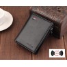 Short RFID Anti Demagnetization Wallet with Coin Zipper & Bank Card Holder