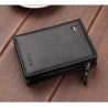 Short RFID Anti Demagnetization Wallet with Coin Zipper & Bank Card Holder