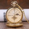 copy of Brushed Bronze Retro Automatic Stylish Mechanical Pocket Watch