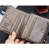 Luxury Genuine Leather Vintage Design Purse Zipper, Coin Pocket & Card Holder