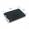 Solid Color PU Leather with Money Clips Thin Wallet