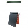 Solid Color PU Leather with Money Clips Thin Wallet