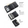 Credit Card Holder RFID Blocking Bifold Wallet Men's Wallet with Coin Compartment and Banknote Compartment