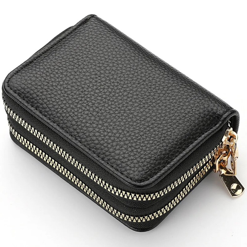 Stylish Large Capacity Multi Card Slot & Coin Fashion Purse With Zipper