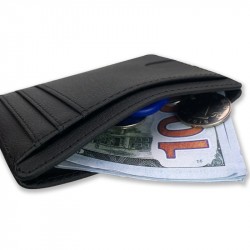 Slim Leather Credit Card &...