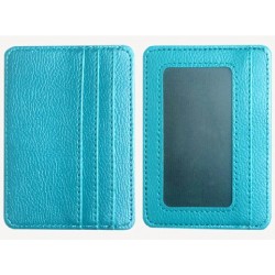 Slim Leather Credit Card &...