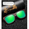 Natural Wooden Sunglasses with Mirror Coating Lenses Eyewear