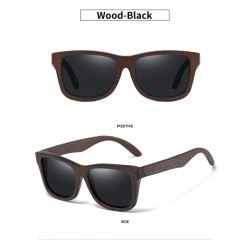 Natural Wooden Sunglasses with Mirror Coating Lenses Eyewear