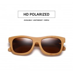 Vintage Bamboo and Wood Polaroid Sunglasses for Fashion & Sports