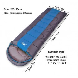 Desert&Fox Camping Sleeping Bag Lightweight 4 Season Warm & Cold Envelope Backpacking Sleeping Bag for Outdoor Traveling Hiking