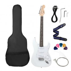 6 String 21 Frets Basswood Body Electric Guitar with Accessories